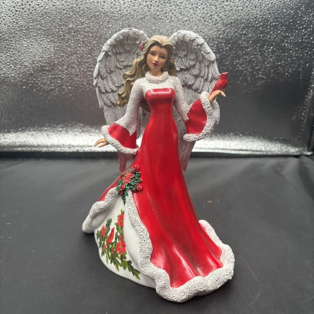 "Wintery Interlude" Red Angel part of the Angel of Comfort and Joy Collection